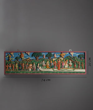 Lumbini Inspired Relief Art for Home Decor | Spiritual Art and Crafts