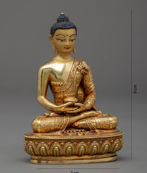 Gold Amitabha Buddha Statue | Traditional Buddhist Sculpture