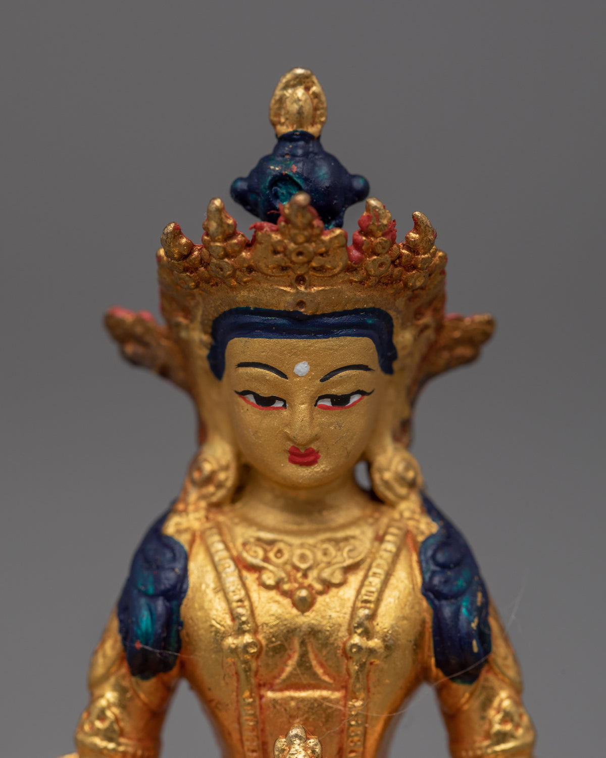 Amitayus Statue Gilded in Gold | Lord of Boundless Life, Amitayus Buddha