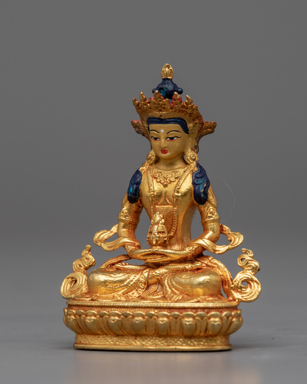 Amitayus Statue Gilded in Gold | Lord of Boundless Life, Amitayus Buddha