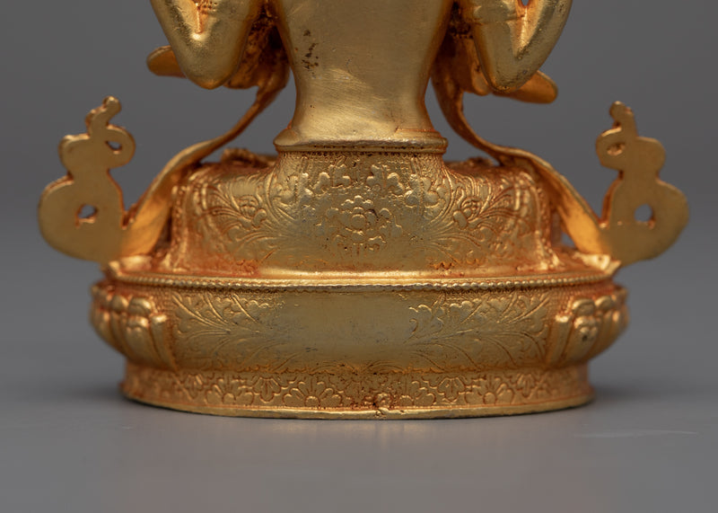 Miniature Chenrezig Sculpture | Buddhist Compassionate Bodhisattva