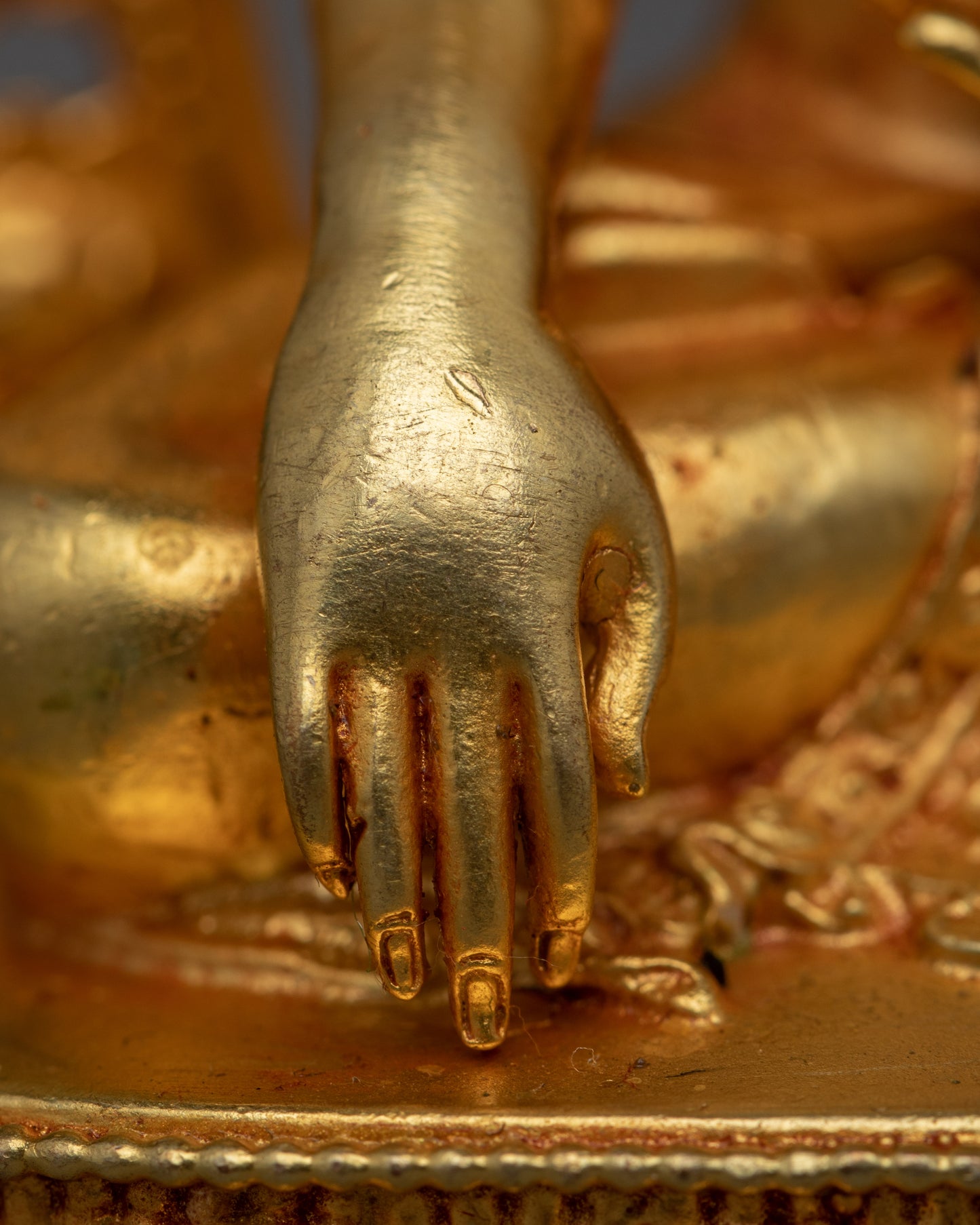 Lotus Buddha Statue | Shakyamuni Buddha Traditional Artwork