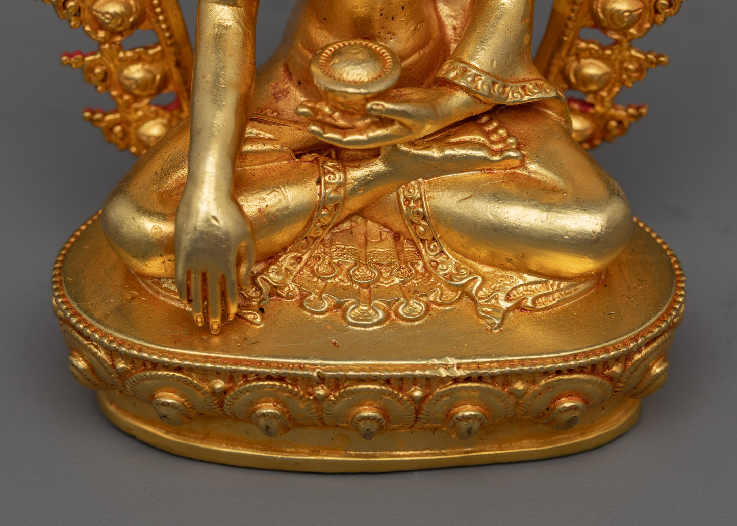 Lotus Buddha Statue | Shakyamuni Buddha Traditional Artwork