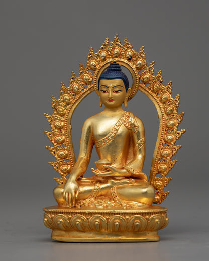 Lotus Buddha Statue | Shakyamuni Buddha Traditional Artwork