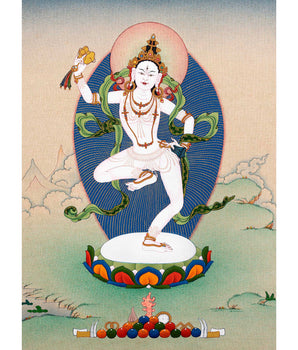 Machig Labdron Thangka | Tibetan painting | The Chod Practice