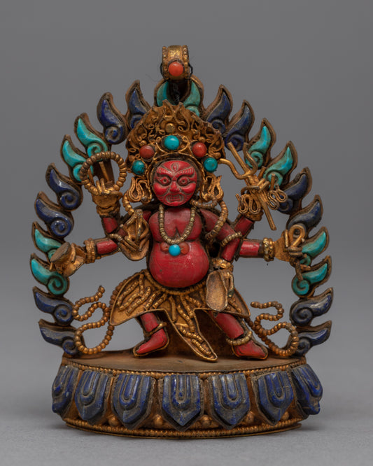 Six Armed Mahakala Statue 