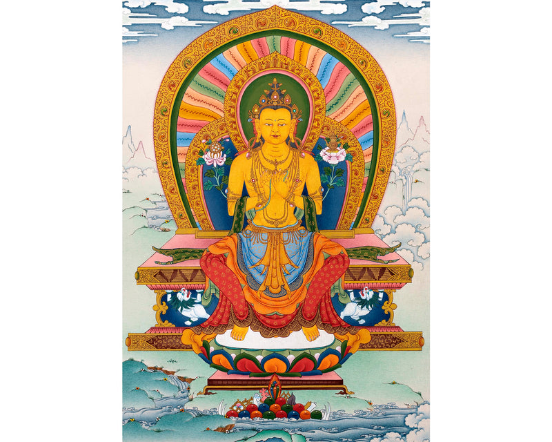 Maitreya Buddha | Traditional Himalayan Art | Exquisite Future Buddha Art