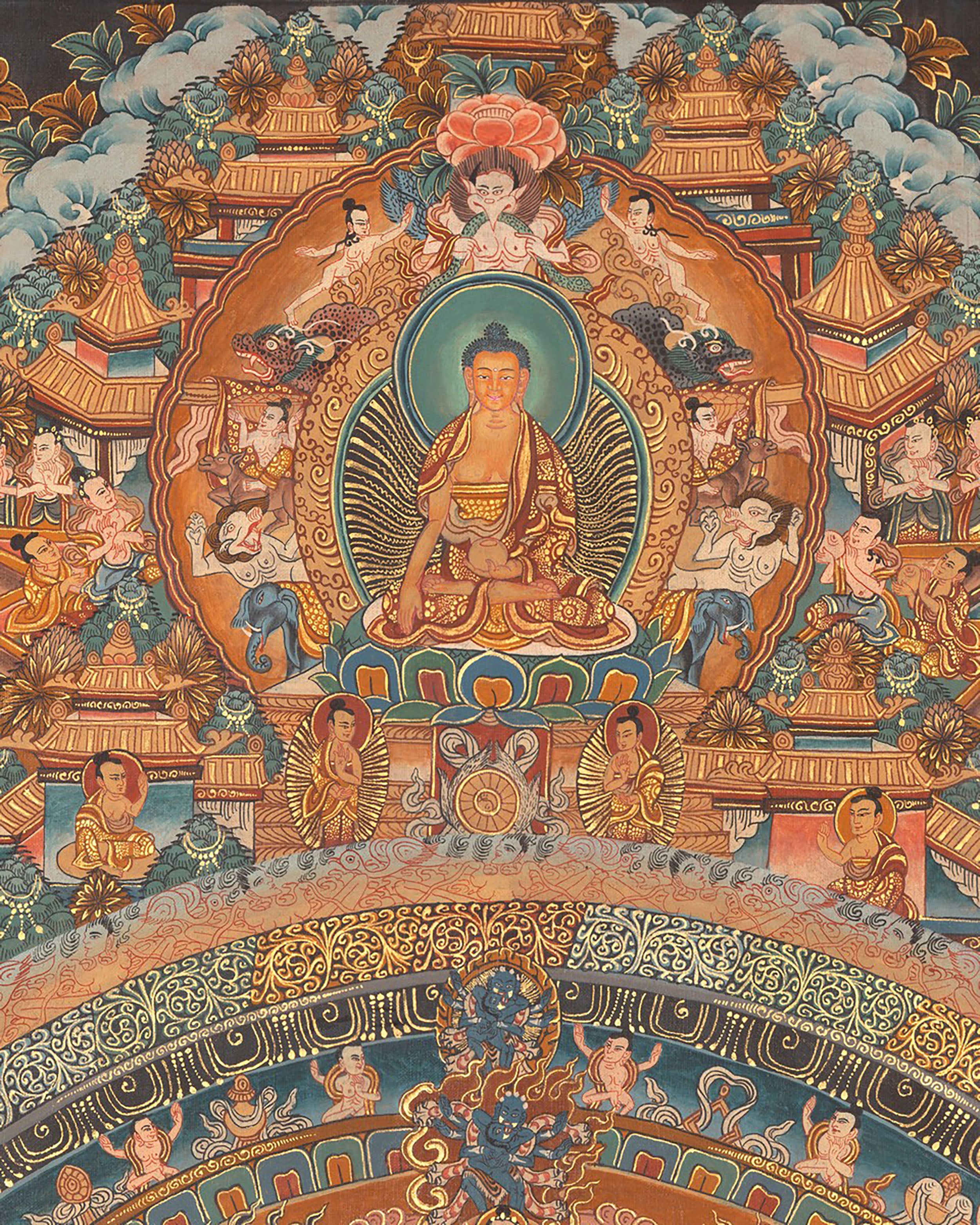 Mandala Print | Digital Thangka Printing | Religious Wall Decoration