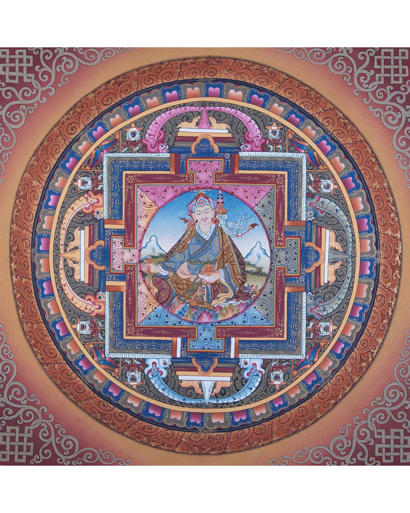 Mandala With Guru Padmasambhava Residing