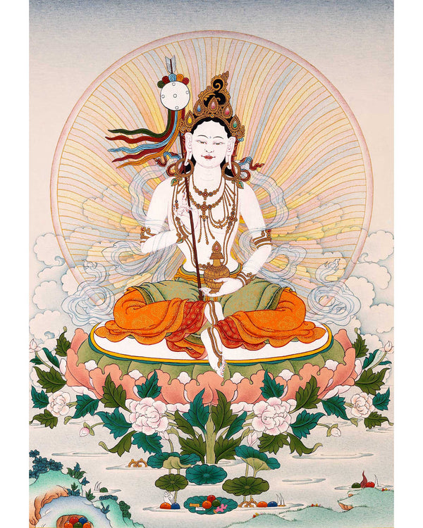 Dakini Mandarva Thangka |  Mother Bodhisattva Himalayan Buddhist Deity