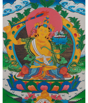 Manjushree Bodhisattva Thangka 