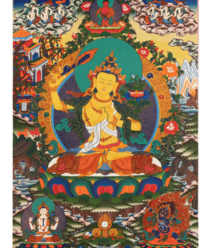 Manjushree Bodhisattva Thangka