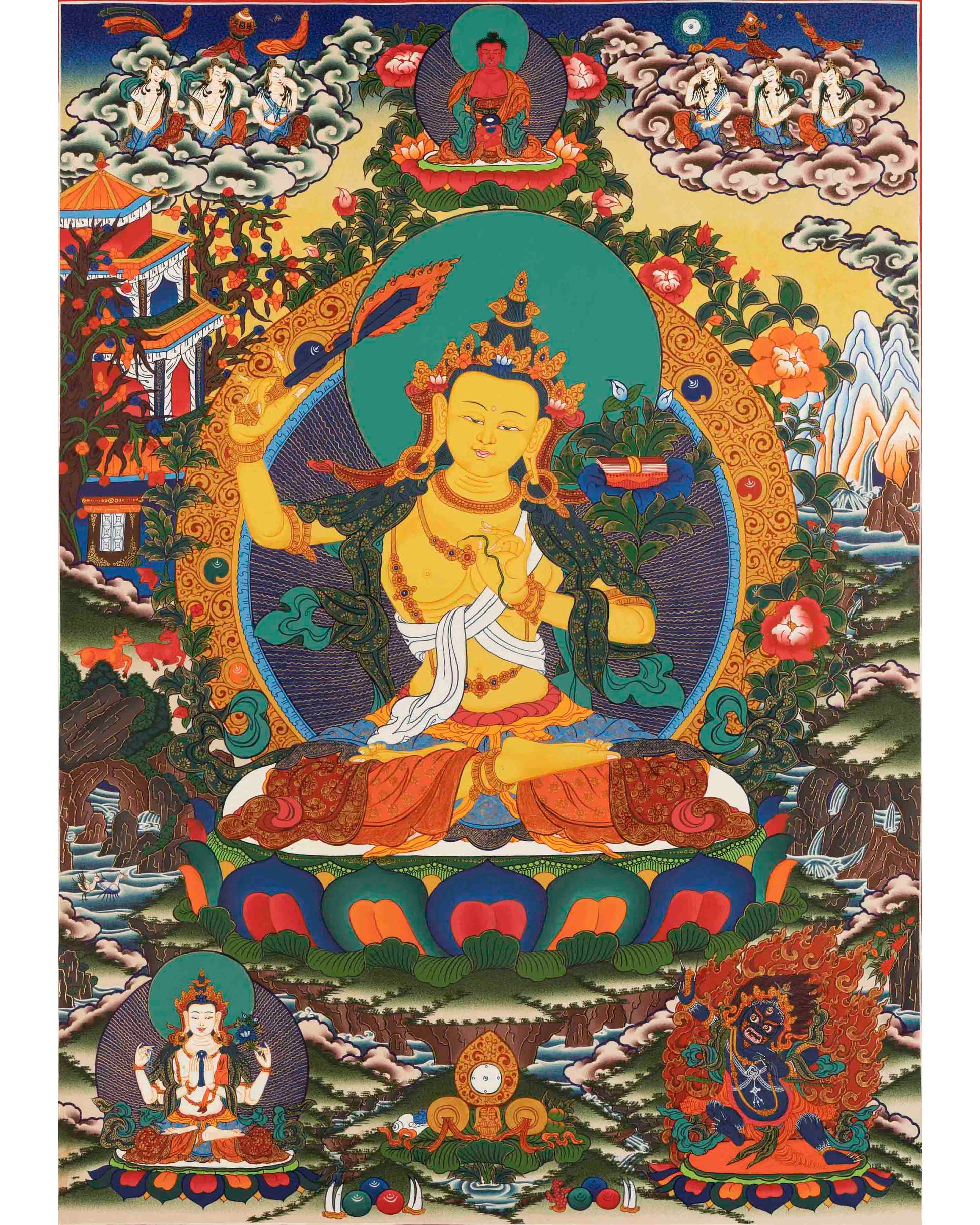 Manjushree Bodhisattva Thangka