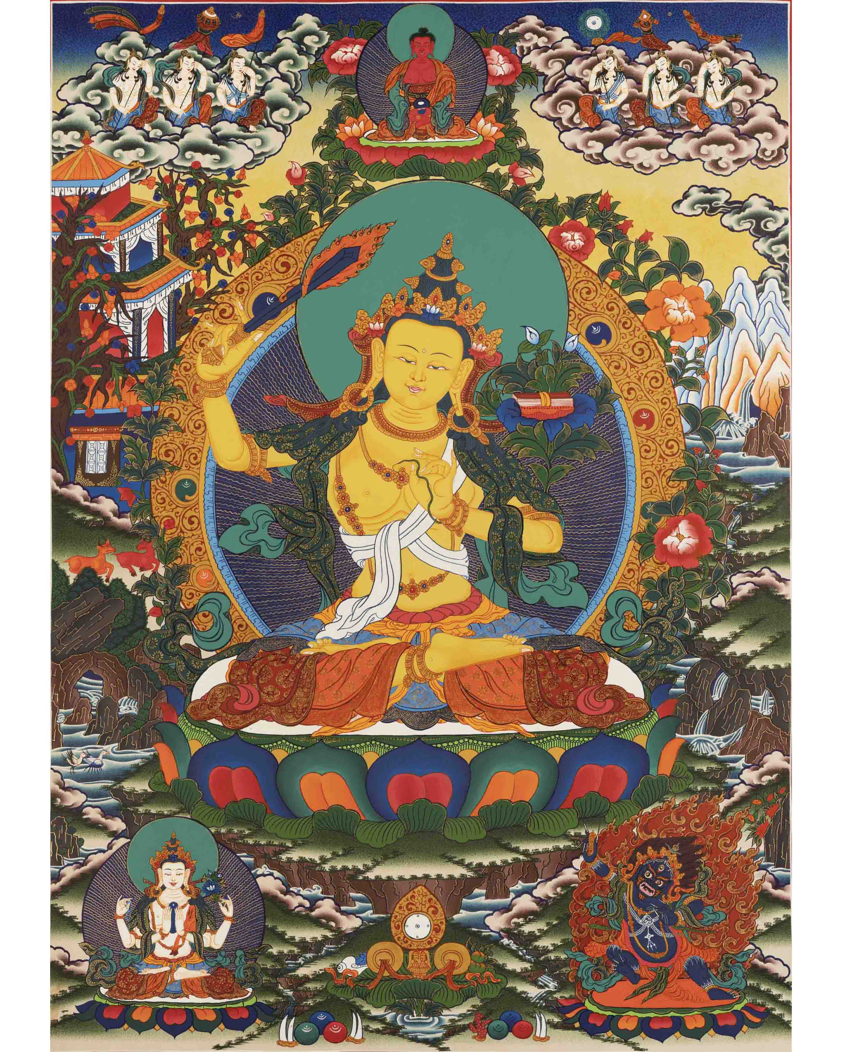 Manjushree Bodhisattva Thangka