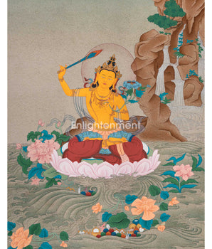 Thangka Artistry of Manjushri