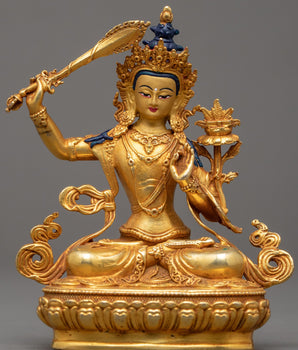 Peaceful Manjushri Sculpture
