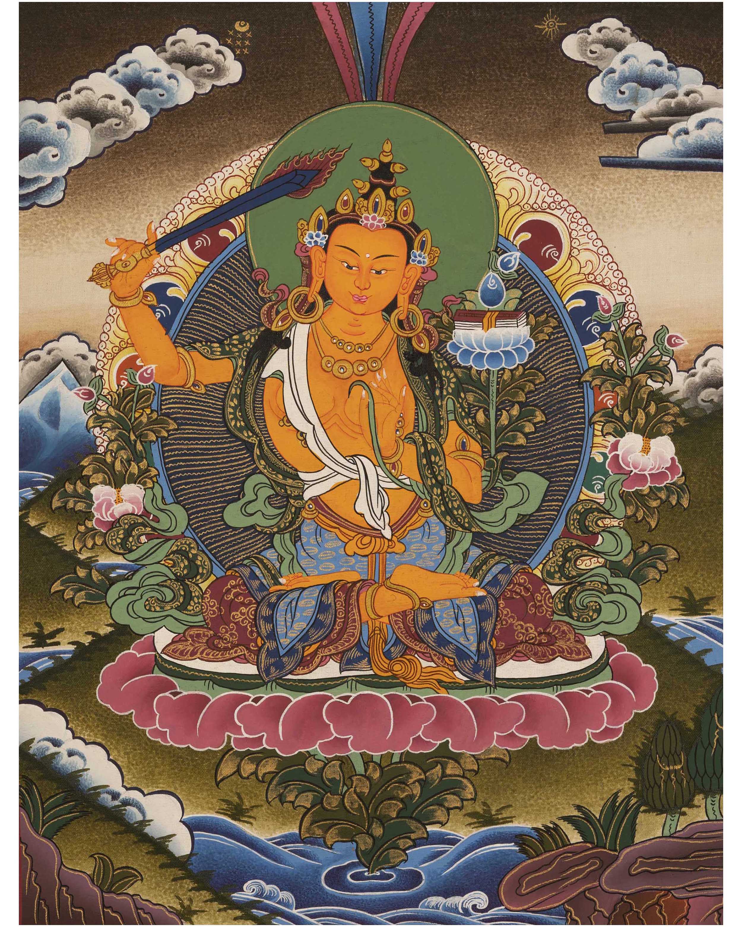 Manjushri Deity Thangka