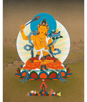 Wisdom Bodhisattva Manjushri Thangka