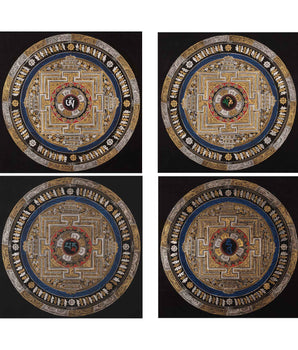 Mantra Mandala Handmade Painting 