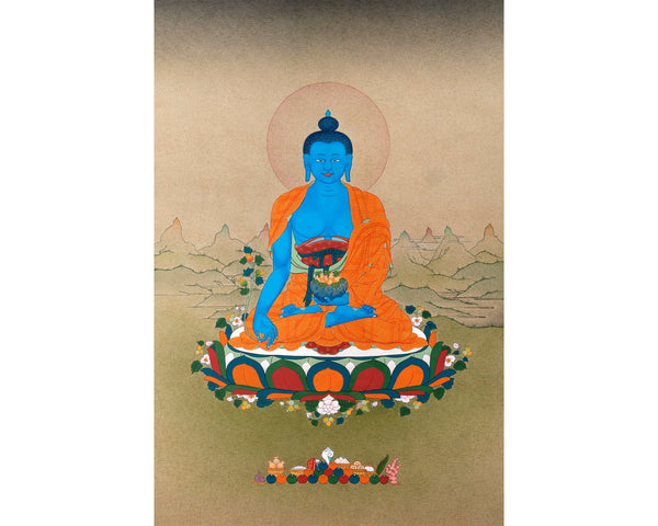 Medicine Buddha Thangka | Thanka Painting | Tibetan Traditional Art