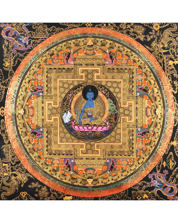 Medicine Buddha Mandala Print