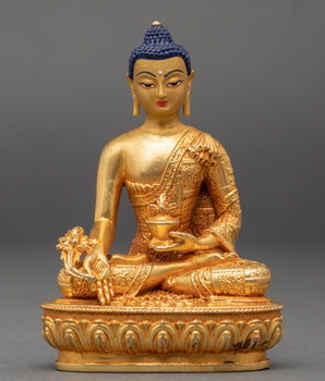 24K Gold Medicine Buddha Art