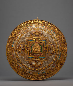 Handmade Copper Mandala Thangka