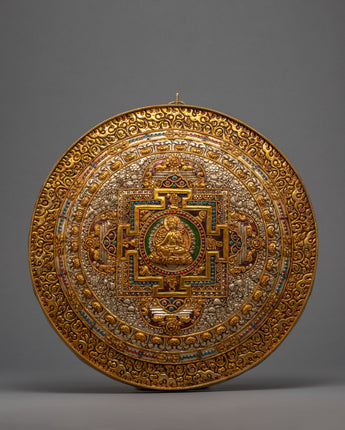 Handmade Copper Mandala Thangka