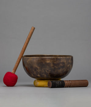 Hand-Beaten Moon Singing Bowl