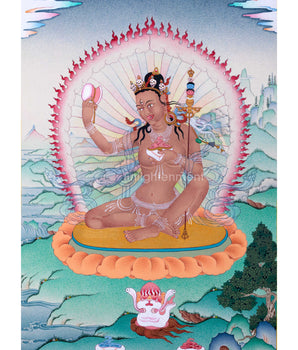 Niguma Yoga Thangka For Daily Practice | Traditional Buddhist Thangka Of Lady Of Illusion