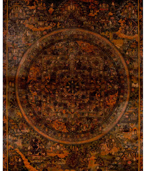 Oil Varnished Heruka Mandala