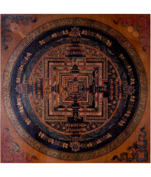 Oil Varnished Kalachakra Mandala