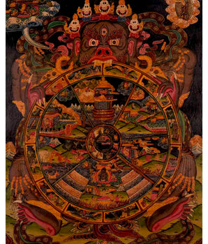 Oil Varnished Wheel Of Life