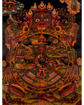 Oil Varnished Wheel Of Life