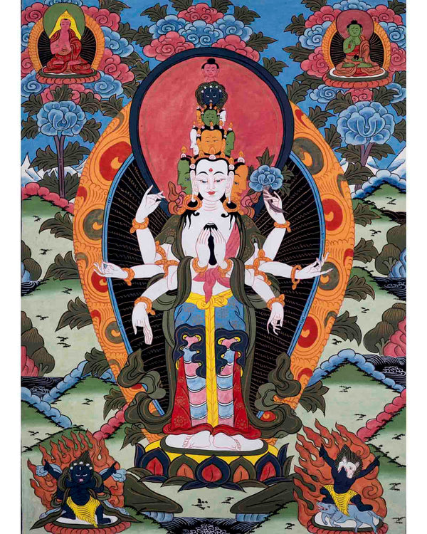 Old Avalokiteshvara Thangka 