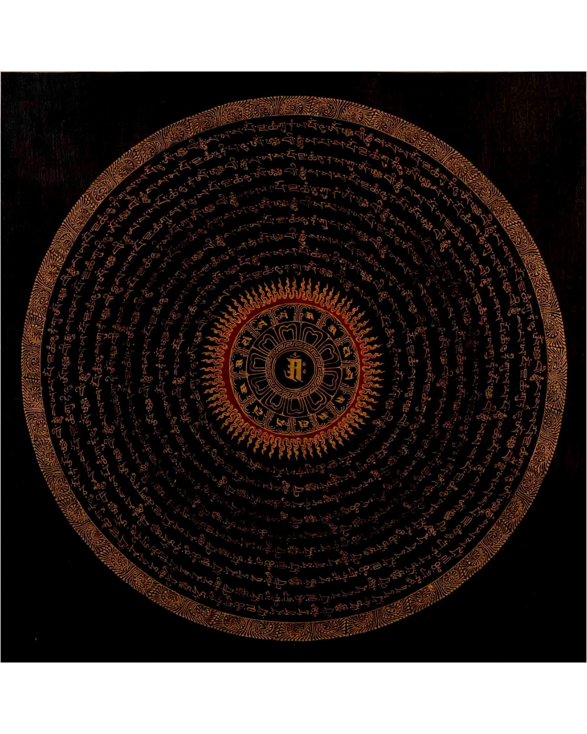 Om Mantra Mandala Thangka