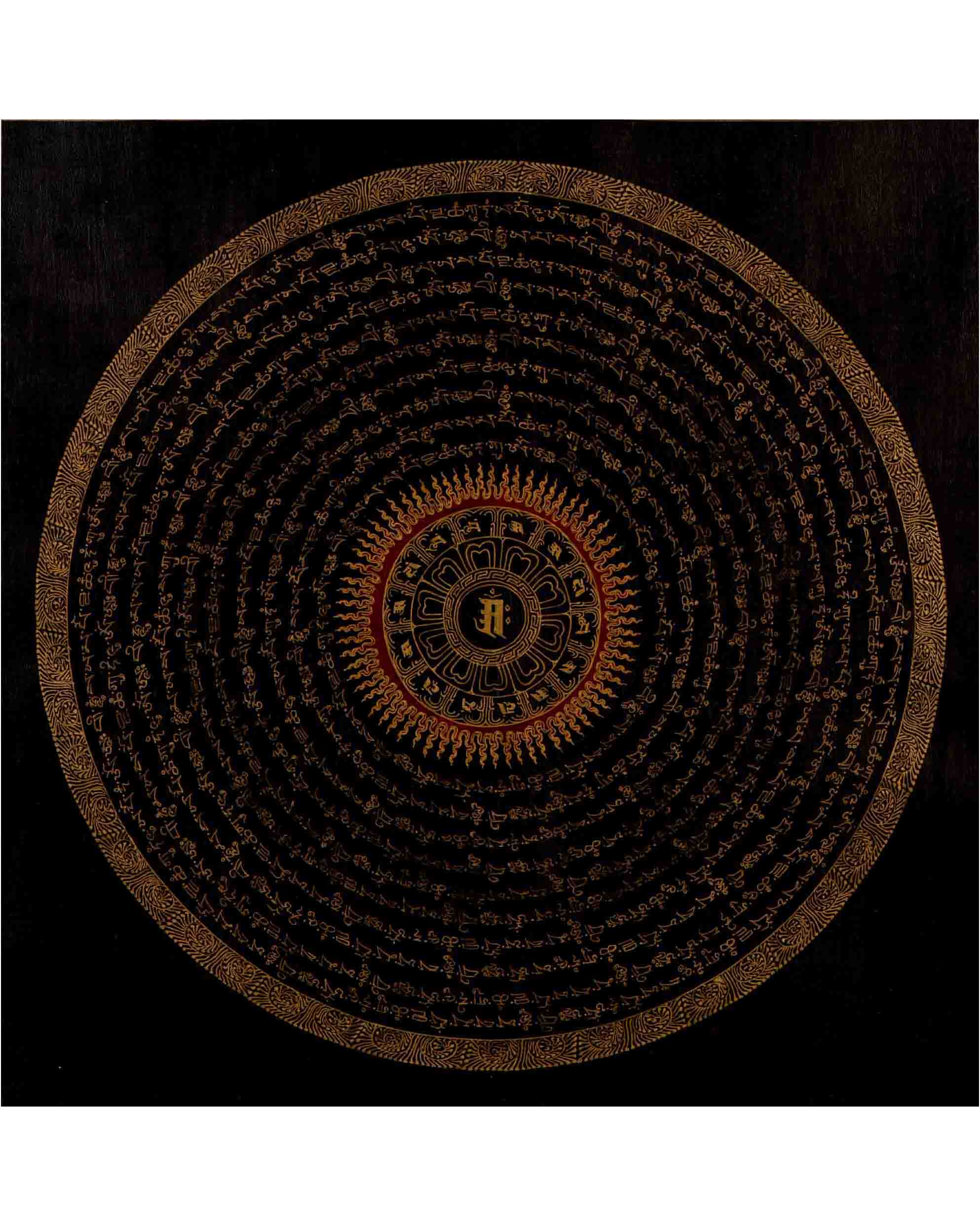 Om Mantra Mandala Thangka
