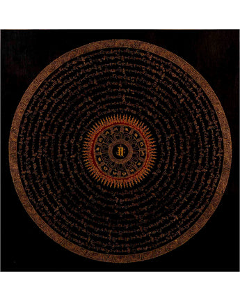 Om Mantra Mandala Thangka