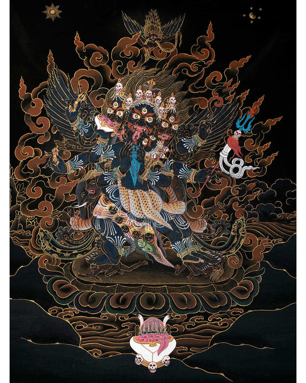 Phurba Vajrakilaya Thangka | Traditional Buddhist Art