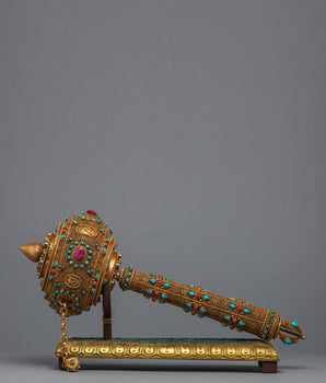 Prayer Wheel Buddhist | 24k Gold Plated