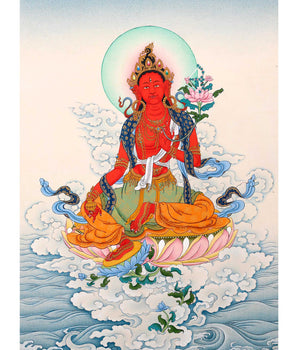 Red Tara Thangka | Saviouress Deity
