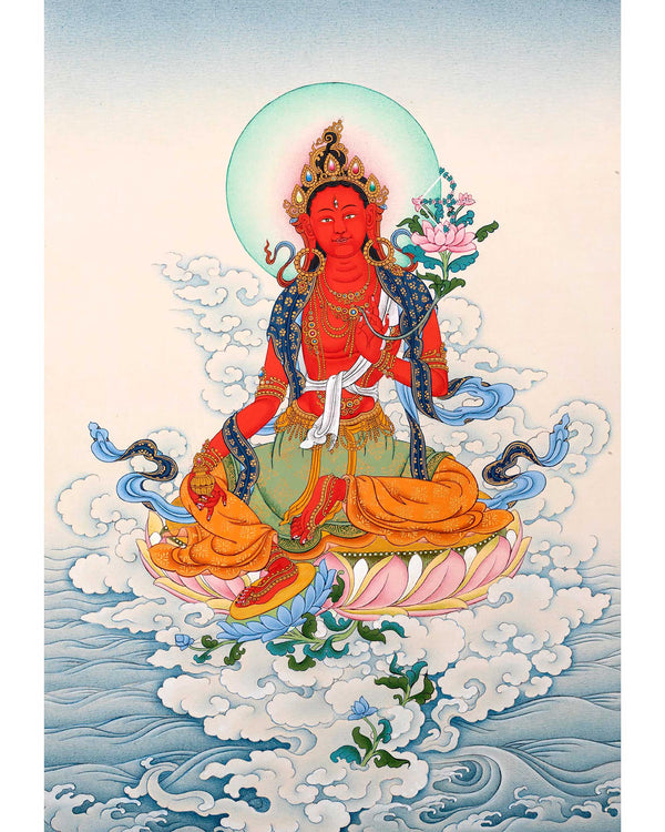 Red Tara Thangka | Saviouress Deity