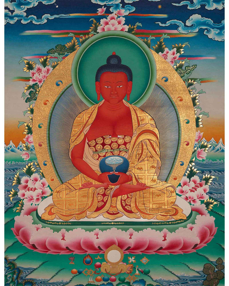 Red Amitabha Buddha Masterpiece 