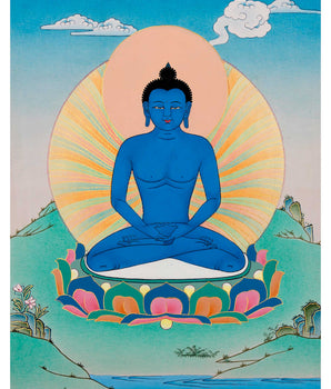 Buddha Samantabhadra Thangka, Buddhist Deity