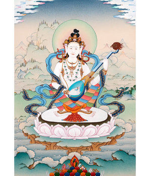 Saraswati Thangka | The Deity of Wisdom | Yangchenma Thanka