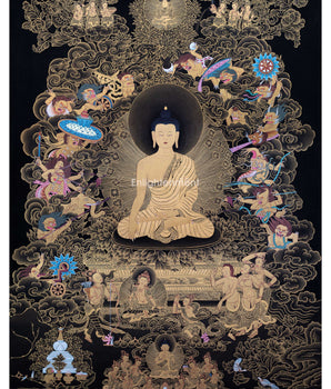 Buddha Shakyamuni And Mara Thangka 