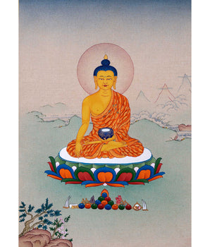 Buddha Thangka Painting | Himalayan Shakyamuni Painting