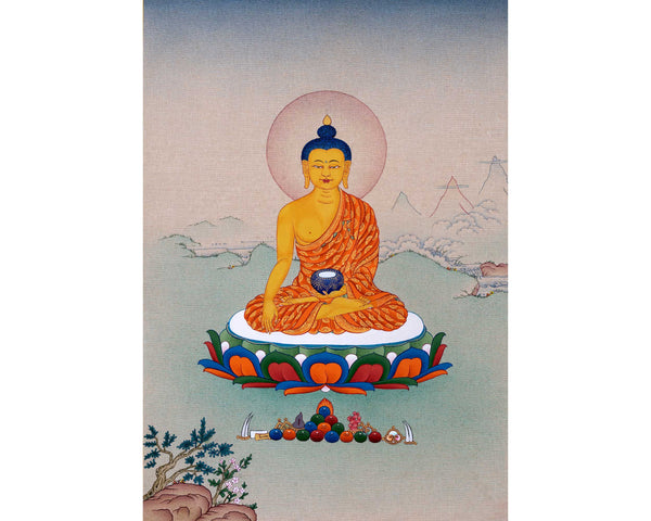 Buddha Thangka Painting | Himalayan Shakyamuni Painting