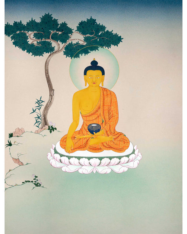 The Shakyamuni Buddha Thangka | Seated In Meditation