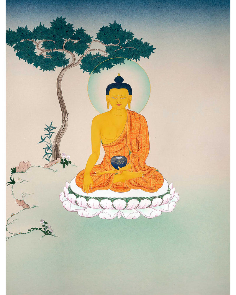 The Shakyamuni Buddha Thangka | Seated In Meditation